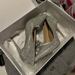 Steve Madden Sparkling Silver Heels
